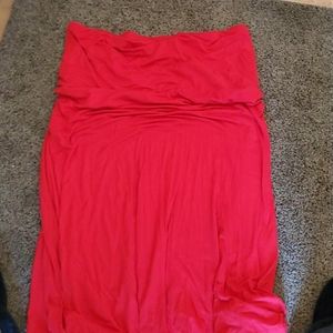 Old Navy Red 3× Maxi skirt
